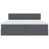 vidaXL Ł&oacute;żko z miejscem do przechowywania Ciemnoszary 90 x 200 cm