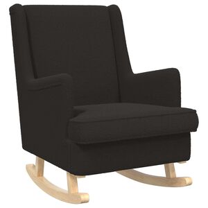 vidaXL Fotel bujany Czarny 62 x 80 x 85 cm Boucl&eacute;
