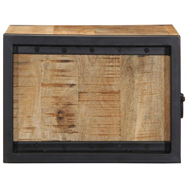 vidaXL Szafki nocne 2 szt. 40x35x25 cm Drewno lite surowe Mango