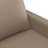 vidaXL 2-osobowa sofa, kolor cappuccino, 140 cm, sztuczna sk&oacute;ra