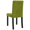 vidaXL Krzesła stołowe, 4 szt., jasnozielone, obite aksamitem