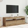 vidaXL Szafka pod TV z oświetleniem LED, dąb artisan, 120x35x40 cm