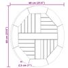 vidaXL Blat stołu, lite drewno tekowe, okrągły, 60 cm