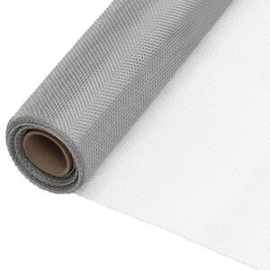 vidaXL Siatka ze stali nierdzewnej, 80 x 2000 cm, srebrna