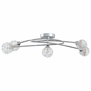 vidaXL Lampa sufitowa z drucianymi kloszami, 5 żar&oacute;wek LED, G9