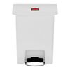 Rubbermaid Kosz z pedałem Slim Jim, 30 L, biały