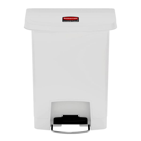 Rubbermaid Kosz z pedałem Slim Jim, 30 L, biały