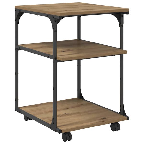 vidaXL Stojak na drukarkę Dąb rzemieślniczy 43 x 48 x 64 cm