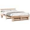 vidaXL Ramka ł&oacute;żka Brązowy 150 x 200 cm Lite drewno sosnowe