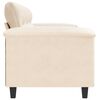 vidaXL 3-osobowa sofa, beżowy, 180 cm, tapicerowana mikrofibrą