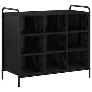 vidaXL Szafka na buty 85 x 39,5 x 75 cm Drewno inżynieryjne Czarny dąb
