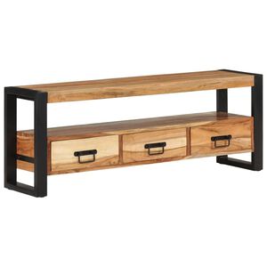 vidaXL Szafka pod TV, 120x30x45 cm, lite drewno akacjowe