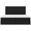 vidaXL Ł&oacute;żko z miejscem na przechowywanie i materacem Czarny
