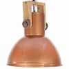 vidaXL Industrialna lampa wisząca 25 W, miedziana, okrągła, 42 cm, E27