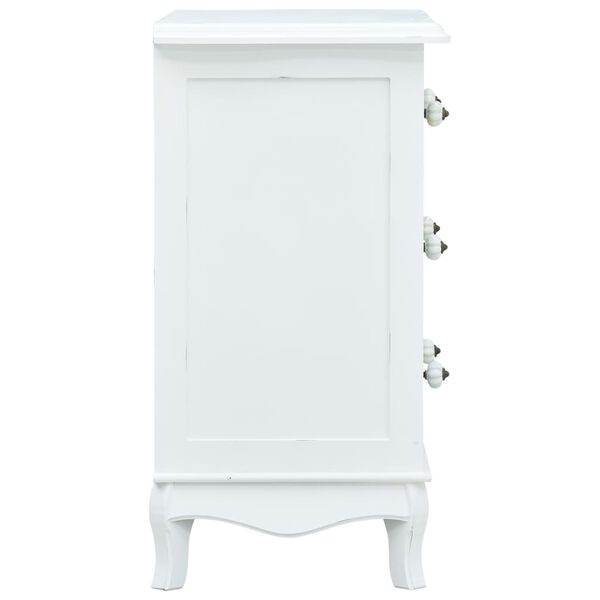 vidaXL Komoda z 4 szufladami, biała, 65,5 x 35 x 68 cm, MDF