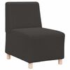 vidaXL Modułowa sofa bez podłokietnik&oacute;w Ciemnoszara 55 cm Kręcona