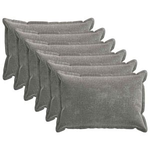 vidaXL Poszewka na poduszkę 6 pcs HOUTEN ciemnoszary 40 x 60 cm