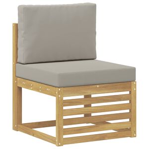 vidaXL Środkowa sofa ogrodowa Lite Drewno Akacji Biały