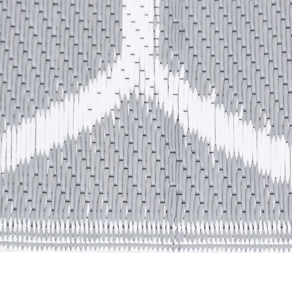 vidaXL Dywan zewnętrzny, ARAKIL szary, 140 x 200 cm, PP