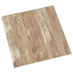 vidaXL Deski podłogowe Kremowy i Jasnobrązowy 5,11 m&sup2; 55 szt. PVC
