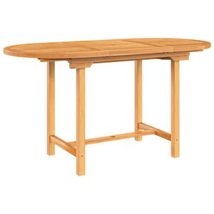 vidaXL Rozkładany st&oacute;ł ogrodowy, 110-160x80x75 cm, lite drewno tekowe
