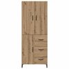 vidaXL Highboard z szufladą Dąb rzemieślniczy 69,5 x 34 x 180 cm