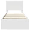 vidaXL Ramka ł&oacute;żka z szufladą Biały 90 x 190 cm Drewno inżynieryjne