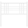 vidaXL Metalowe wymienne wezgłowie, białe, 100 cm