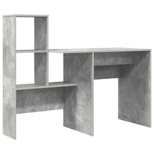 vidaXL Biurko Betonowy szary Drewno inżynieryjne 131,5 x 50 x 106,5 cm