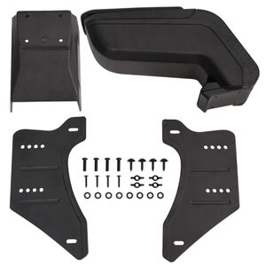 vidaXL Podłokietnik samochodowy uniwersalny czarny 14x30x(32-48,5) cm ABS