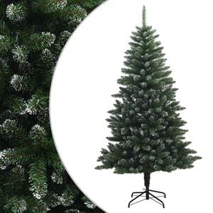 vidaXL Sztuczna choinka z zawiasami 150 cm PVC i Metal Mrożone