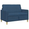 vidaXL Sofa z miejscem do przechowywania niebieski 122 x 78 x 87 cm