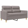 vidaXL Sofa 2-osobowa, kolor taupe, 120 cm, tapicerowana tkaniną