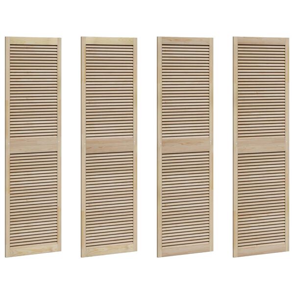 vidaXL Drzwi do szafki 4 pcs Naturalny 140.5 x 2.1 x 49.5 cm