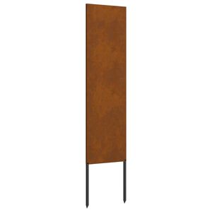 vidaXL Ekran zapewniający prywatność w ogrodzie Rdzawy 32 x 140 cm