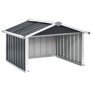 vidaXL Garaż dla kosiarki robotycznej, 92x97x63 cm, stal, antracytowa