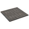vidaXL Płytka Tarasowa 22 pcs Ciemny brąz 30 x 30 cm