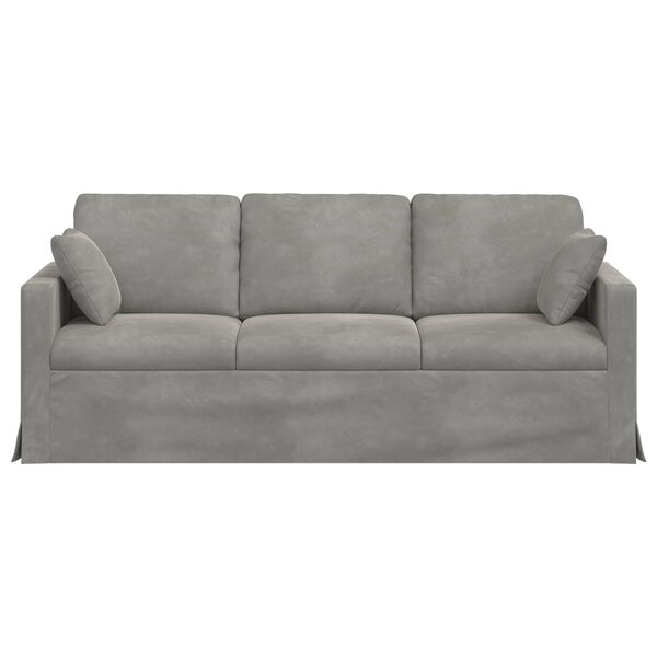 vidaXL Sofa Jasnoszary