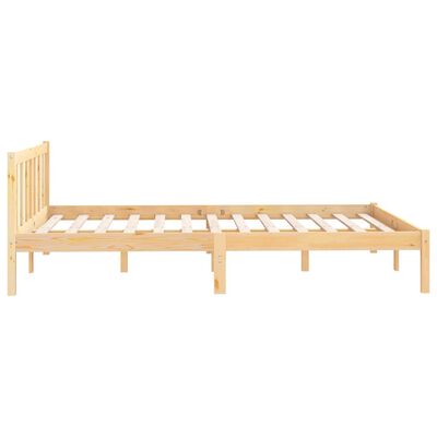 vidaXL Rama łóżka z litego drewna sosnowego, 120x200 cm