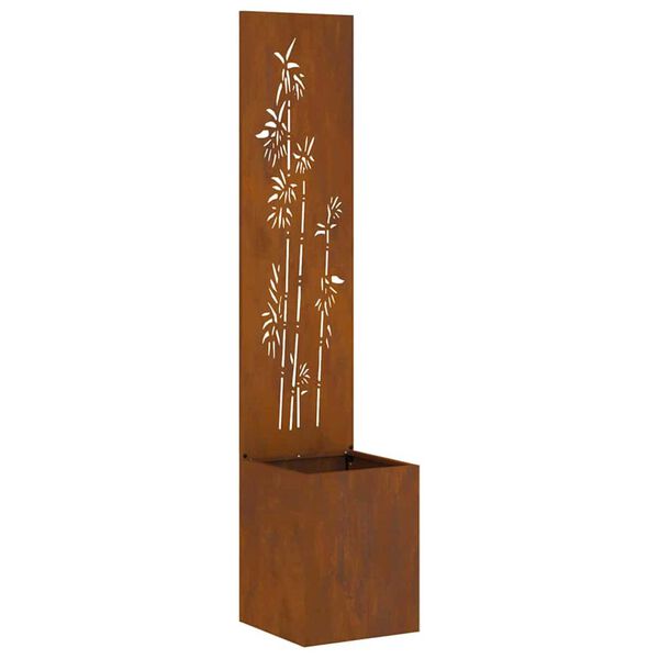 vidaXL Ekran zapewniający prywatność w ogrodzie Rdzawy 32 x 140 cm