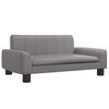 vidaXL Sofa dla dzieci, szara, 70x45x30 cm, sztuczna sk&oacute;ra