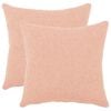 vidaXL Poszewka na poduszkę 2 pcs HEERLEN r&oacute;żowy 50 x 50 cm Boucl&eacute;