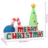 vidaXL Nadmuchiwany napis „Merry Christmas” z LED, 197 cm
