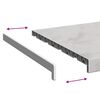vidaXL Parapet okienny Tekst Marmur -enure 60 x 40 x 4,5 cm PVC