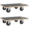 vidaXL Platformy transportowe 2 szt. prostokątne 50x35x11,5 cm, 250 kg