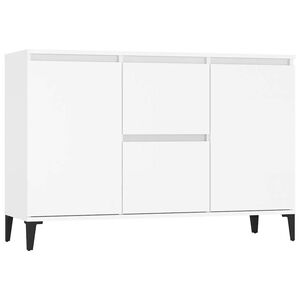 vidaXL Szafka, biała, 102x35x70 cm, materiał drewnopochodny