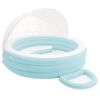 INTEX Float Lounge Przy Basenie z Daszkiem Jasnoniebieski i biały PVC