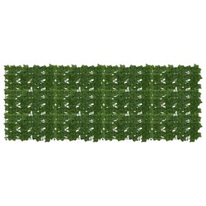 vidaXL Parawan balkonowy z liśćmi zielony 200 x 75 cm
