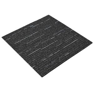 vidaXL Płytka dywanowa Wzorzysty Czarny 50 x 50 cm 4 pcs PP i bitum