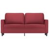 vidaXL 2-osobowa sofa, winna czerwień, 140 cm, sztuczna sk&oacute;ra